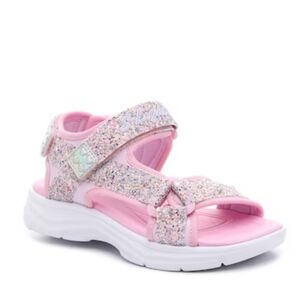 Skechers Light-up Pink Sparkle Sandals NIB